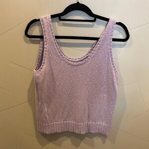 LOFT Light Purple Knit Tank Top